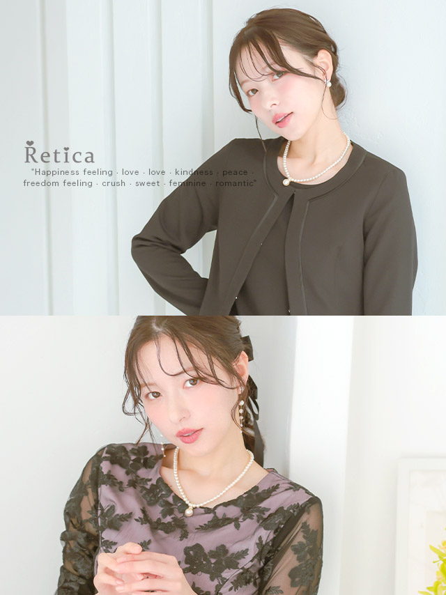 ビジュー＆パールクラシックネックレスのイメージ画像