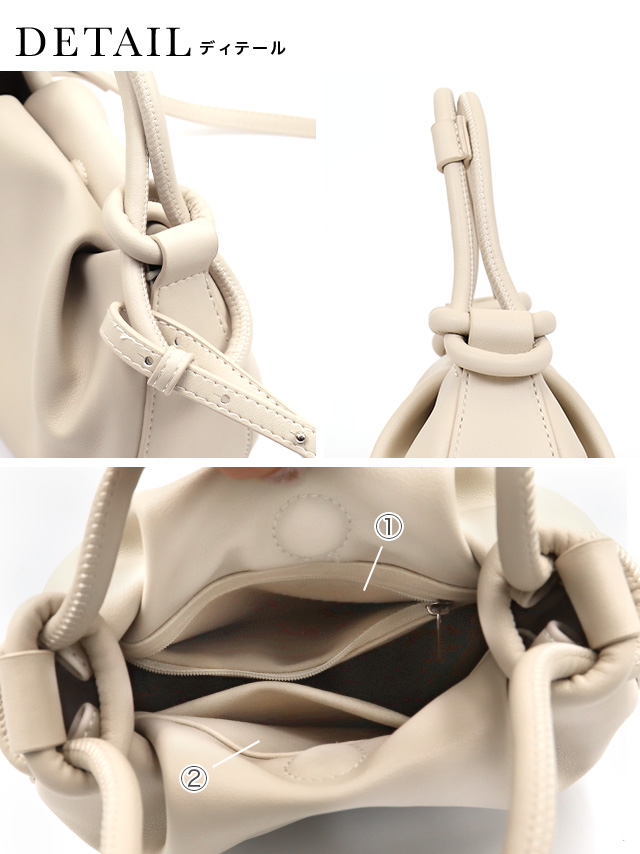 2way仕様ロープハンドルミニバッグのディティール画像1