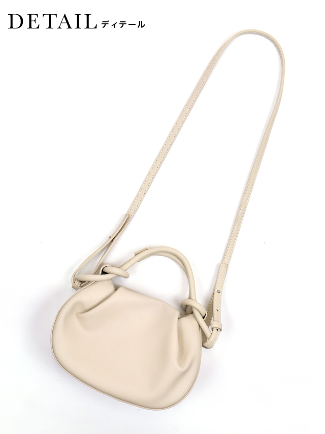 2way仕様ロープハンドルミニバッグのディティール画像2
