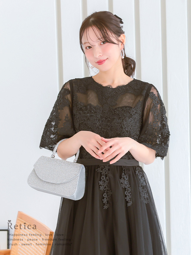 チェーンショルダー付き2Wayラインストーンハンドミニバッグのメイン画像1