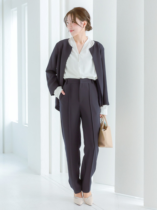 カシュクールデザインハイウエスト切り替えパーティードレスのイメージ画像3