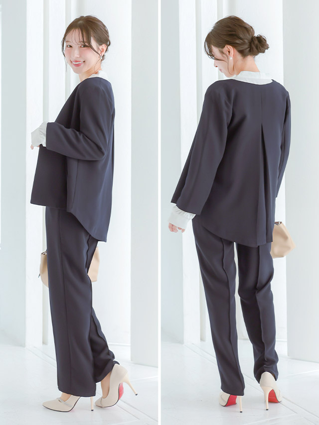 カシュクールデザインハイウエスト切り替えパーティードレスのイメージ画像3