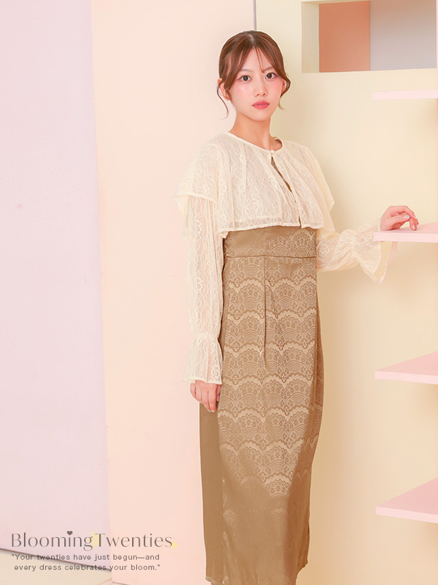 フリルレースフェミニンボレロのイメージ画像1