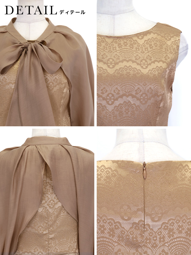 ビッグリボンボレロ×ワンピースパーティードレスの商品詳細1