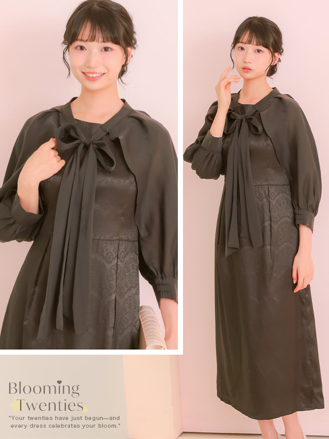 ビッグリボンボレロ×ワンピースパーティードレスのイメージ画像2