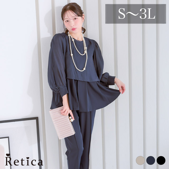 カシュクールデザインハイウエスト切り替えパーティードレスのメイン画像