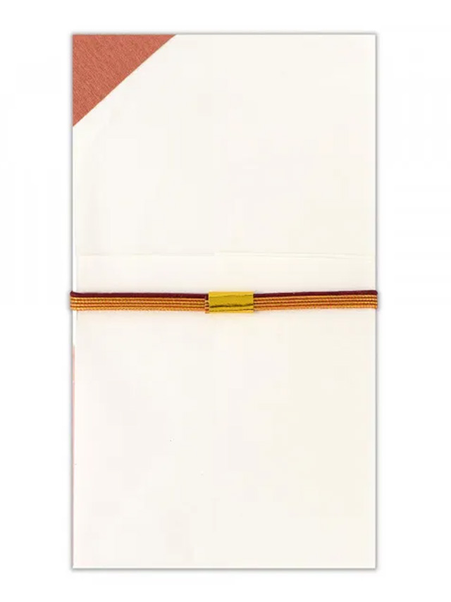 赤色梅柄亀の子結びご祝儀袋のイメージ画像2