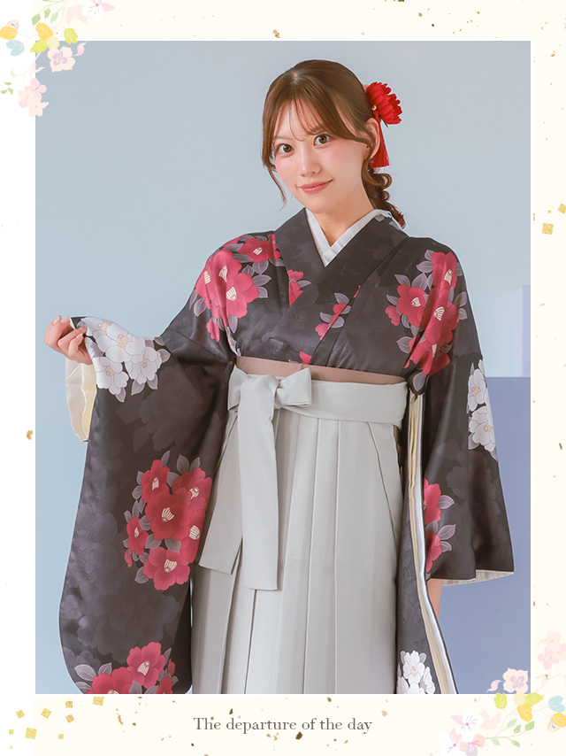 選べるニュアンスカラーはかま3点セットのイメージ画像1