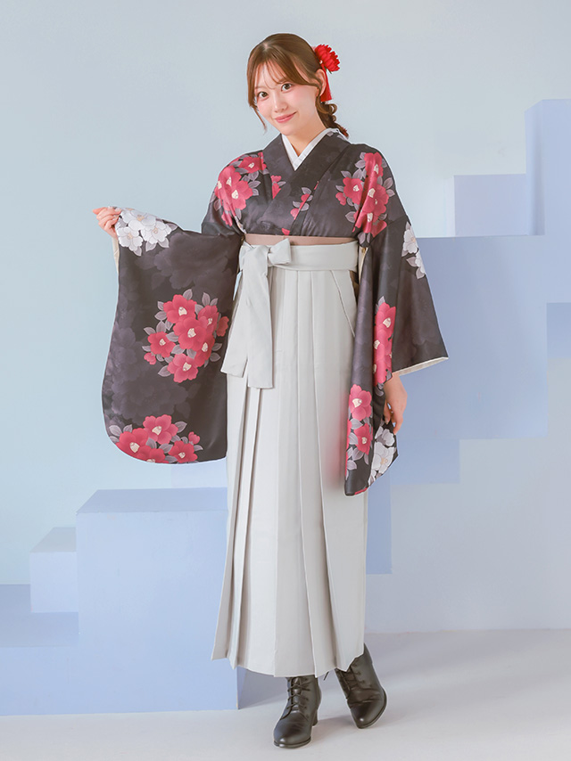 選べるニュアンスカラーはかま3点セットのりせりちゃんフロントバック画像