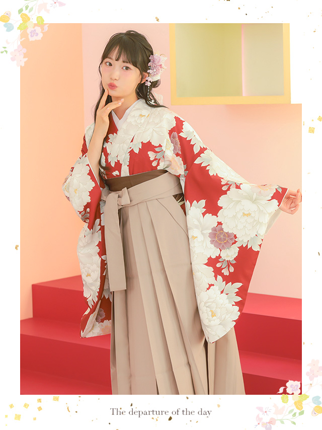 選べるニュアンスカラーはかま3点セットのイメージ画像1