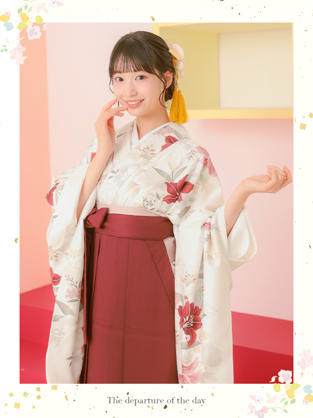 選べるニュアンスカラーはかま3点セットのイメージ画像1