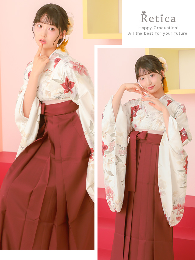 選べるニュアンスカラーはかま3点セットのイメージ画像2