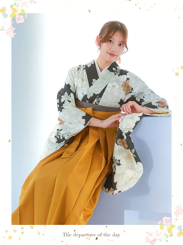 選べるニュアンスカラーはかま3点セットのイメージ画像1