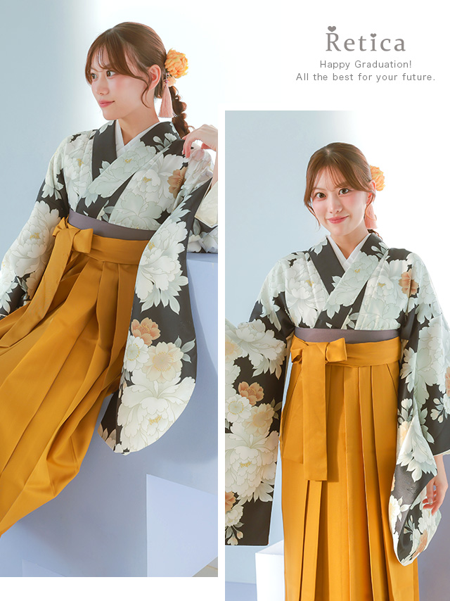 選べるニュアンスカラーはかま3点セットのイメージ画像2