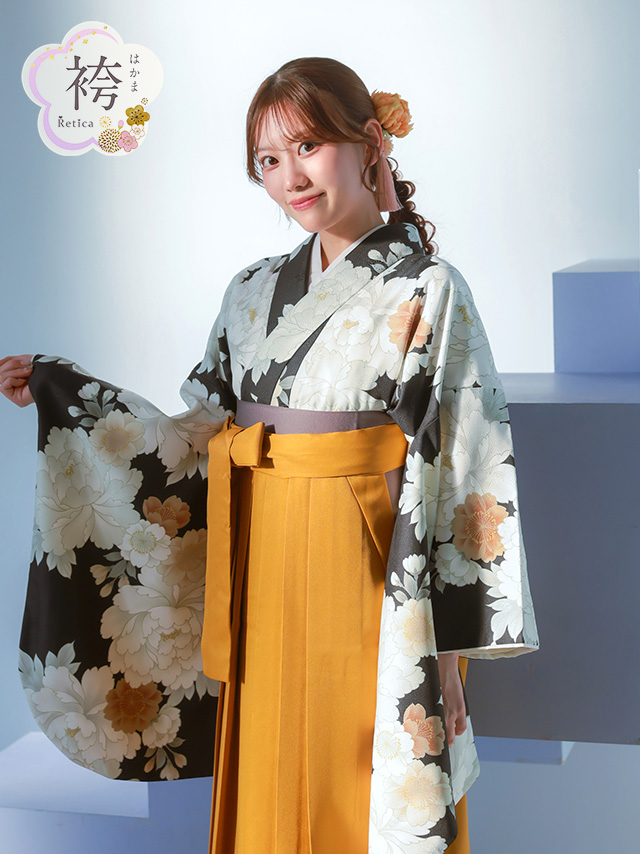 選べるニュアンスカラーはかま3点セットの聖菜ちゃんイメージ画像