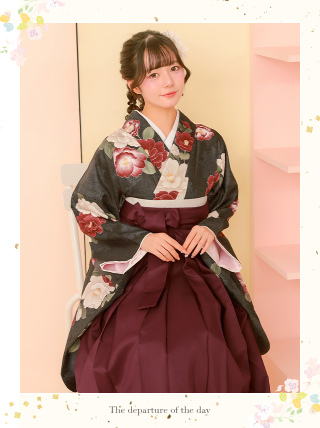 選べるニュアンスカラーはかま3点セットのイメージ画像1