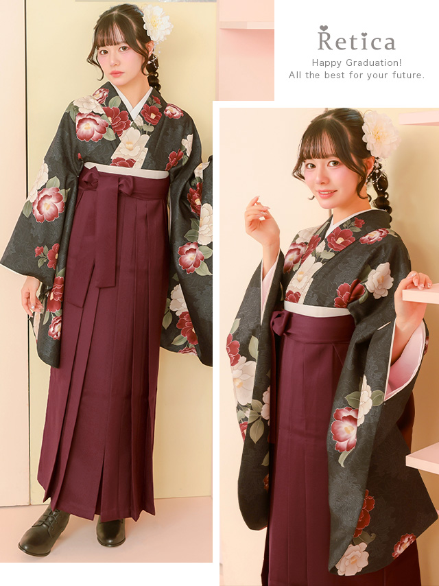 選べるニュアンスカラーはかま3点セットのイメージ画像2