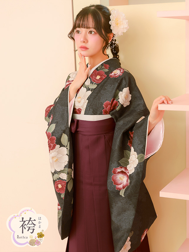 選べるニュアンスカラーはかま3点セットの聖菜ちゃんイメージ画像