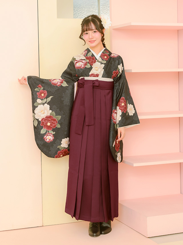 選べるニュアンスカラーはかま3点セットのりせりちゃんフロントバック画像