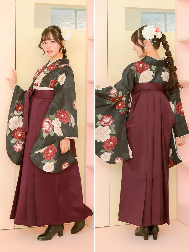 選べるニュアンスカラーはかま3点セットのももあちゃんイメージ画像