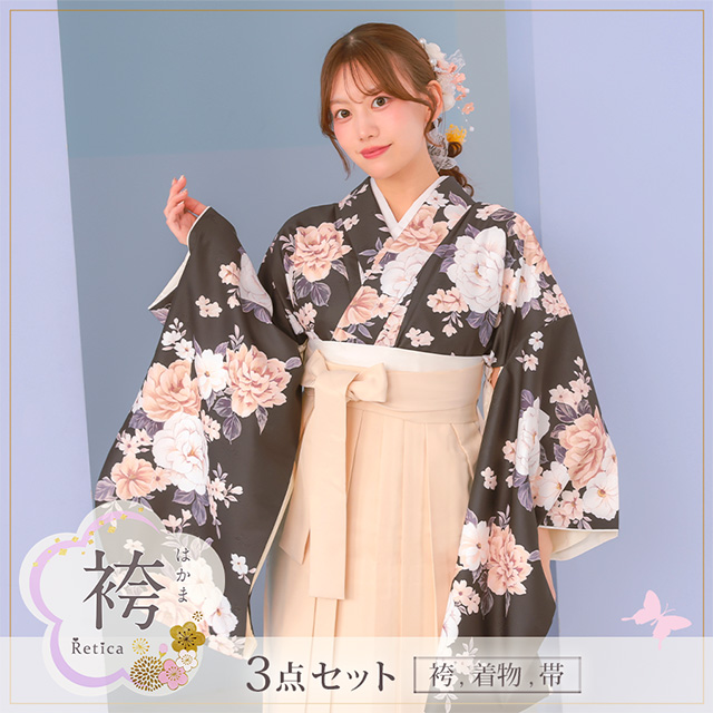 選べるニュアンスカラーはかま3点セットのメイン画像