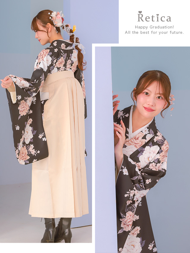 選べるニュアンスカラーはかま3点セットのイメージ画像2