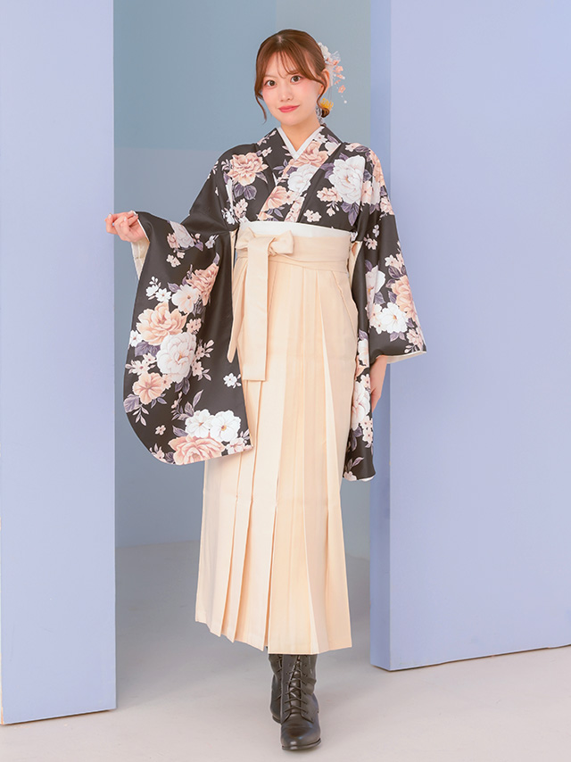 選べるニュアンスカラーはかま3点セットのりせりちゃんフロントバック画像