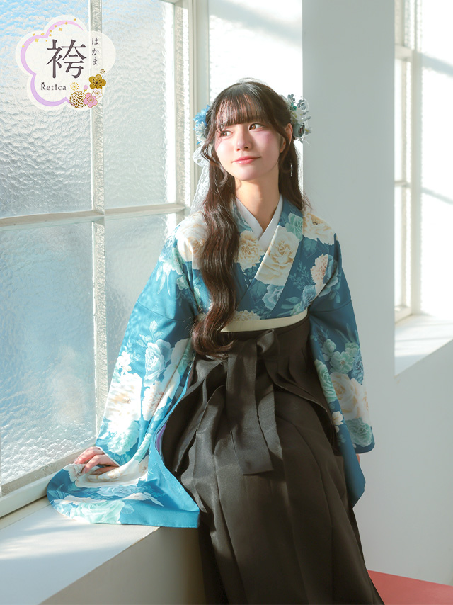 選べるニュアンスカラーはかま3点セットの聖菜ちゃんイメージ画像