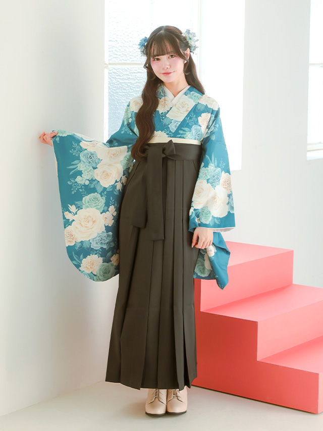 選べるニュアンスカラーはかま3点セットのりせりちゃんフロントバック画像