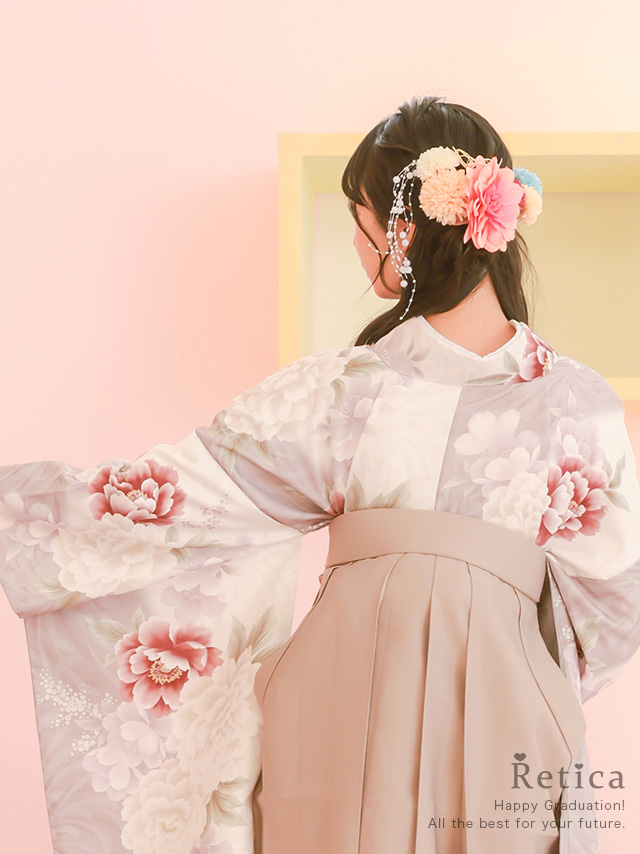 垂れパールダリアヘアアクセサリー8点セットのイメージ画像