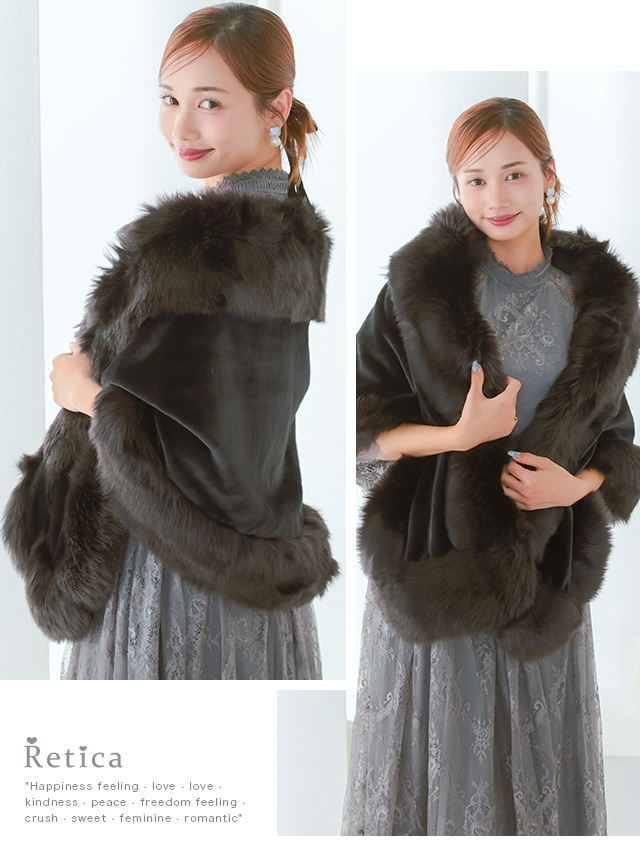 カシュクールデザインハイウエスト切り替えパーティードレスのイメージ画像1