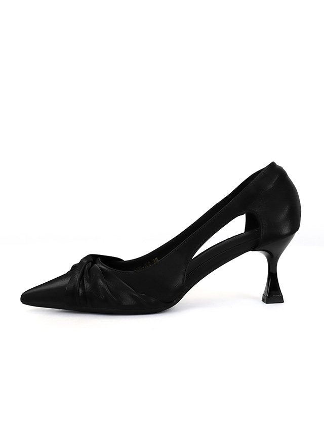 サイドオープンツイストリボンパンプス画像1