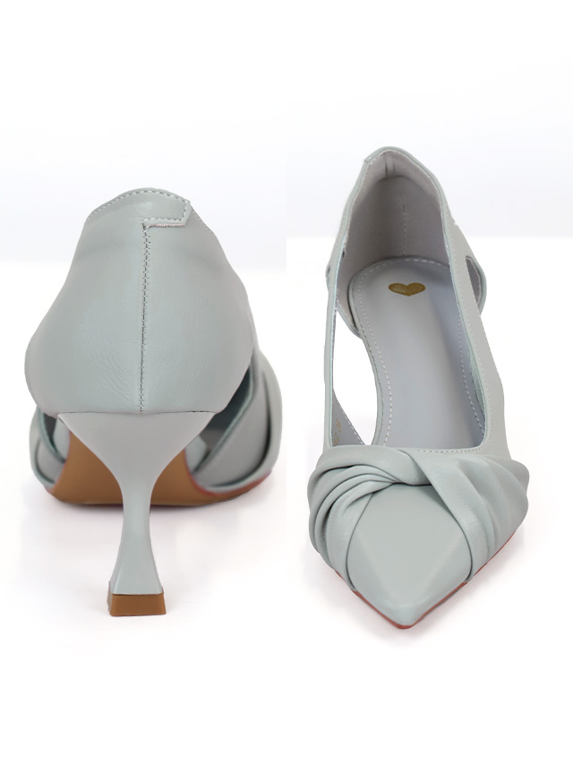 カシュクールデザインハイウエスト切り替えパーティードレスのイメージ画像2