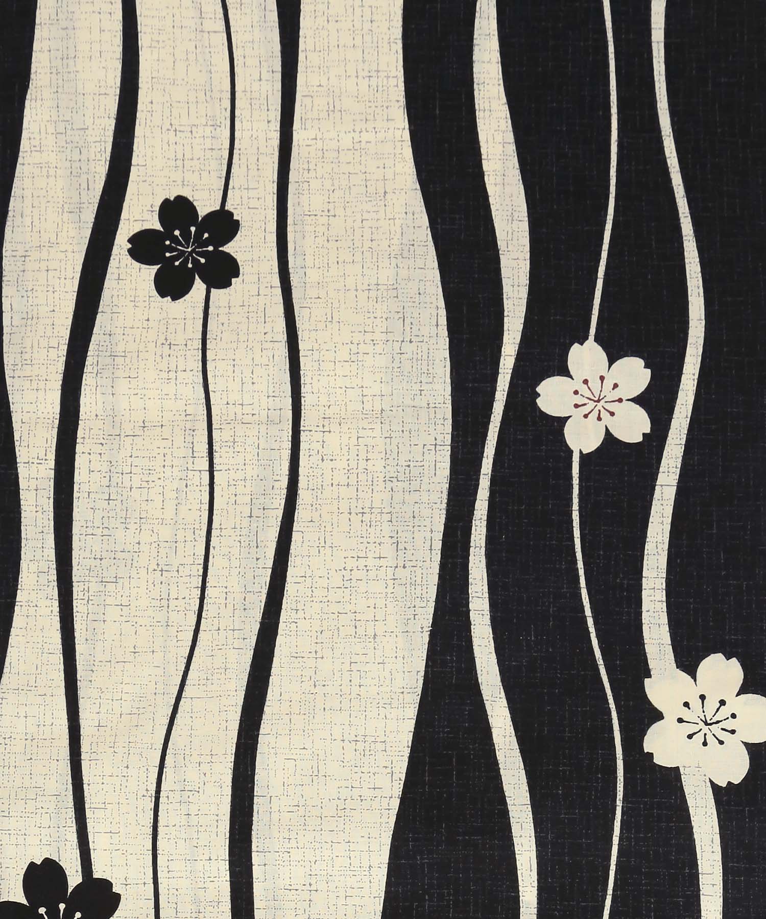 流水紋と水彩金魚柄 クリーム地浴衣 浴衣2点セットのディテール画像2