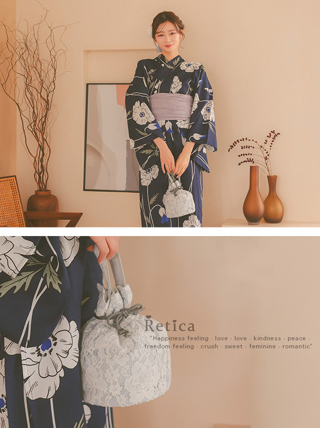 ふんわり巾着レースバッグのディティール画像1