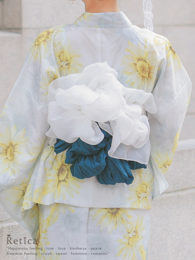 オーガンジー飾り兵児帯のイメージ画像1