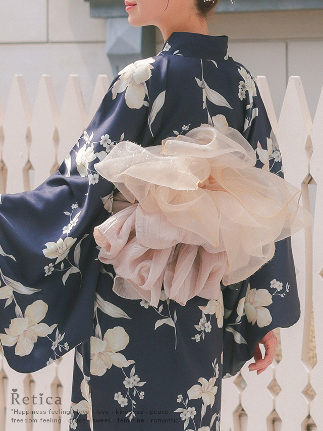 シアーラメ生地飾り兵児帯のイメージ画像1