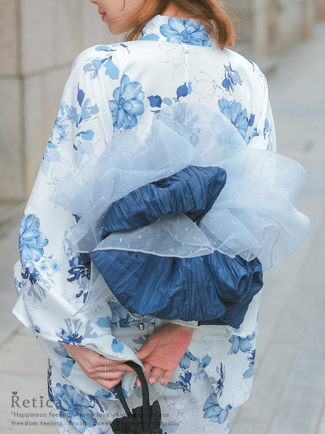 シアーラメ生地飾り兵児帯のイメージ画像4