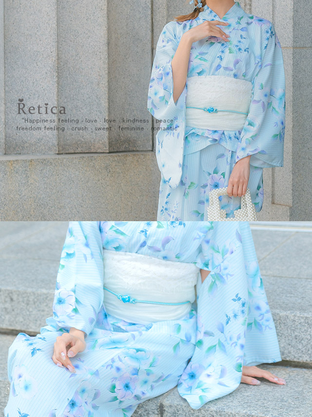 結び目ありとんぼ玉付き浴衣帯飾り紐のイメージ画像4