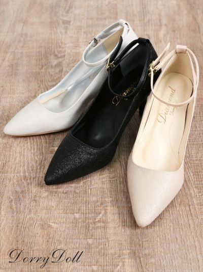 グリッターラメパンプス (シルバー/ゴールド/ブラック) [DorryDoll/ドリードール]