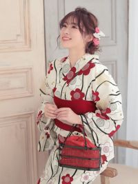 浴衣 帯 下駄 3点セット 椿柄 可愛い浴衣 と 未使用 帯 下駄セット 新品 浴衣 帯 下駄 3点セット 椿柄