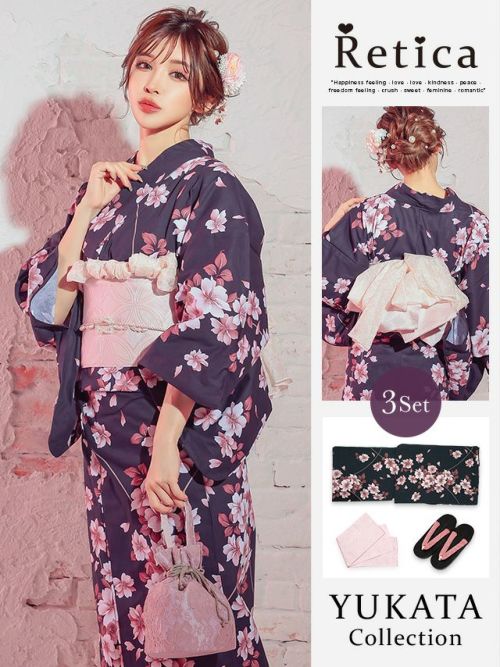 芸能人愛用のおすすめ最新情報 浴衣ドレス セパレートタイプ 薔薇柄 レース帯 ひざ丈 余儀なく 着物・浴衣