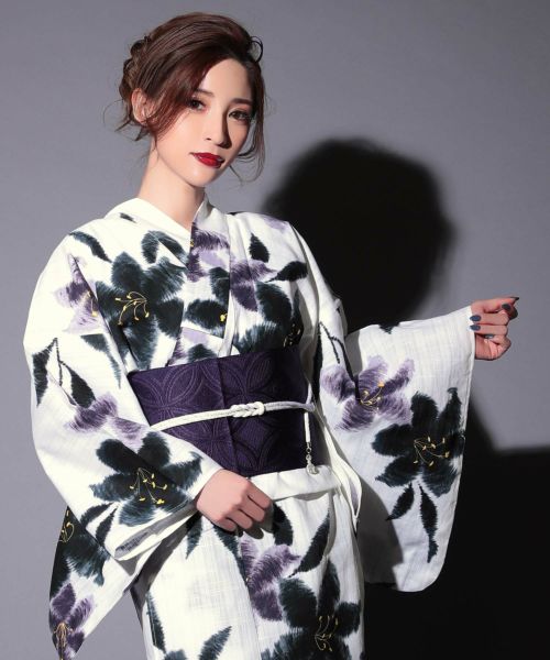 カチューシャ付大人浴衣ドレス帯付き