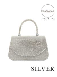 SALE] チェーンショルダー付き2Wayラインストーンハンドミニ