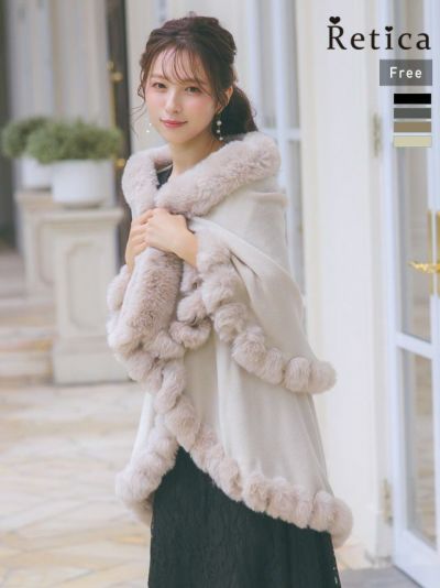 豪華 リアルファー 三角ショール 高級 三角ショールケープ レディース ポンチョ 暖かい無地 ネック