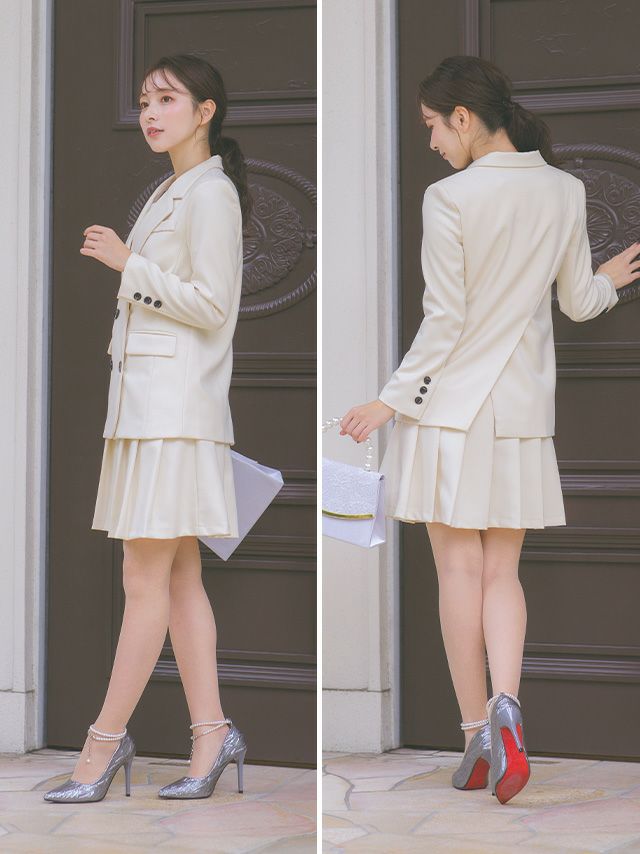 SALE] ダブルブレストワンカラーセレモニースーツ (Sサイズ～XXLサイズ