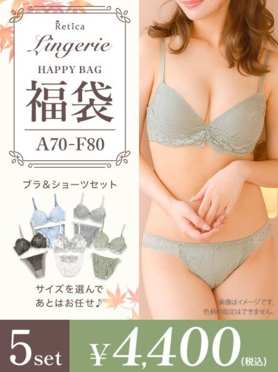 [福袋] ランジェリー5点セット (ブラジャー&ショーツセット5点)