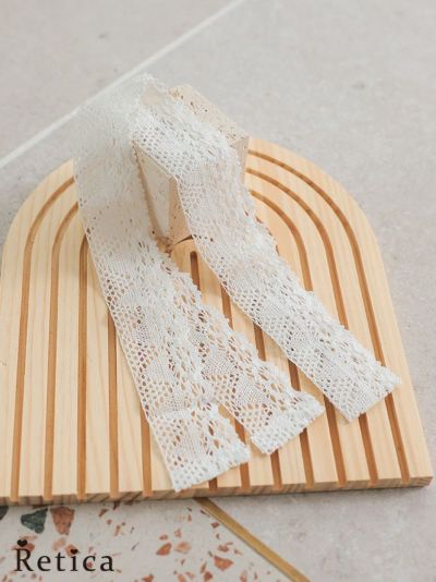 [SALE] 浴衣用レース飾りつけ衿(ホワイト)